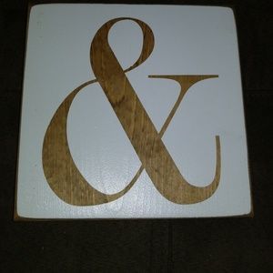 Wooden & sign